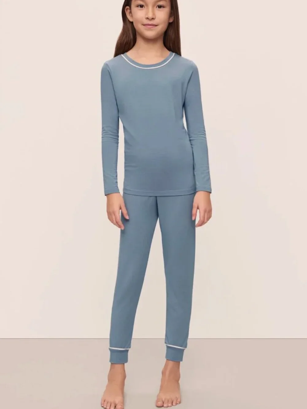 Kids TENCEL™ Modal Unisex Long PJ Set | Eberjey